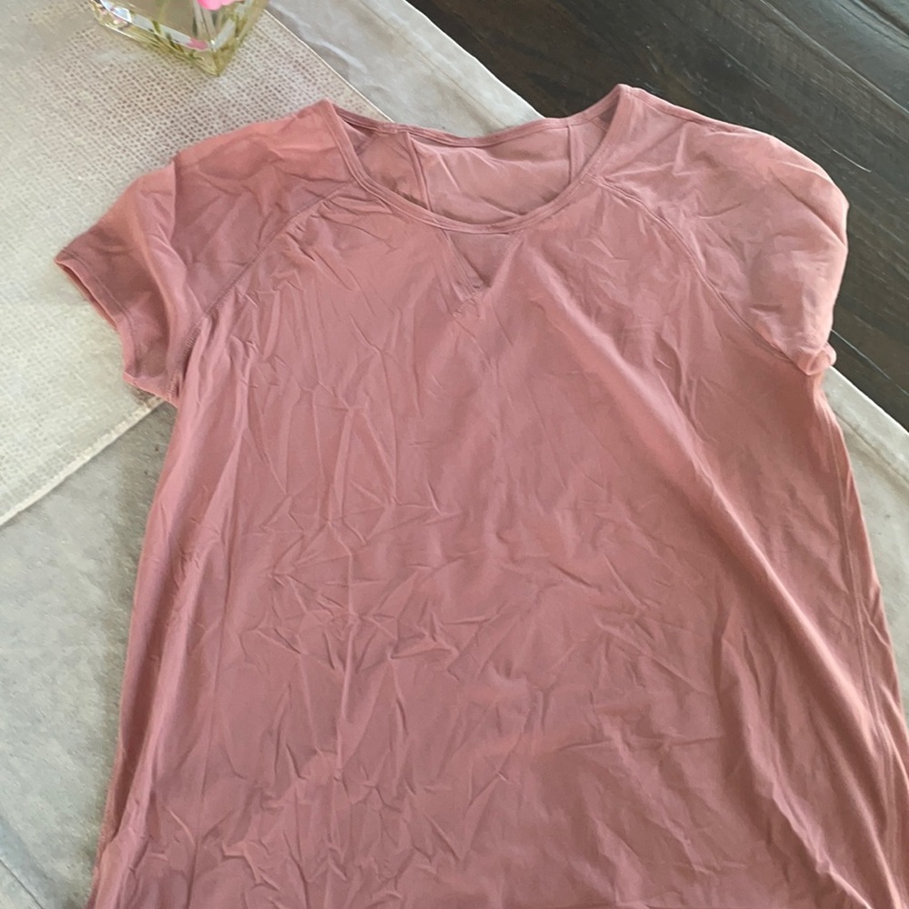 Pink lululemon shirt size 6